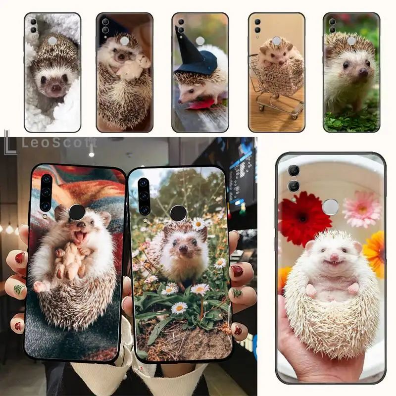 

Hedgehog cute animal Phone Case For Huawei honor Mate 10 20 30 40 i 9 8 pro x Lite P smart 2019 nova 5t