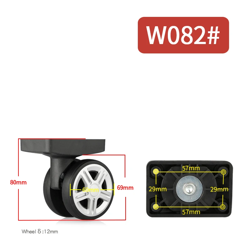 Suitcase Wheels Front and Rear Wheel Mute Universal Wheel Repair Suitcase Luggage Wheel Bag Case Replaceable Accessories Casters