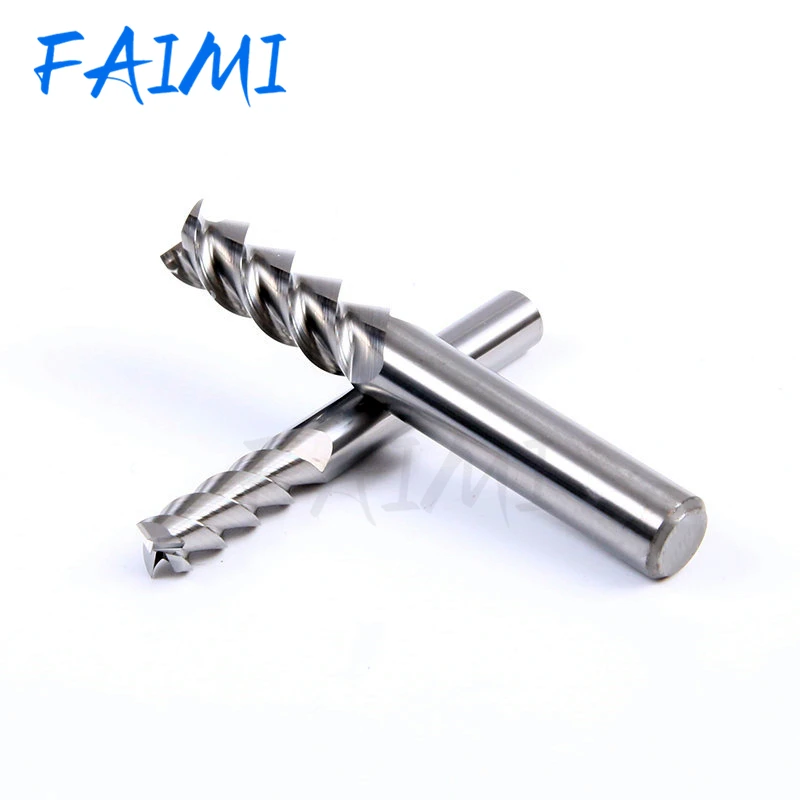 Фреза Hrc50 с алюминиевым покрытием медным сплавом вольфрамовым стальным карбидом