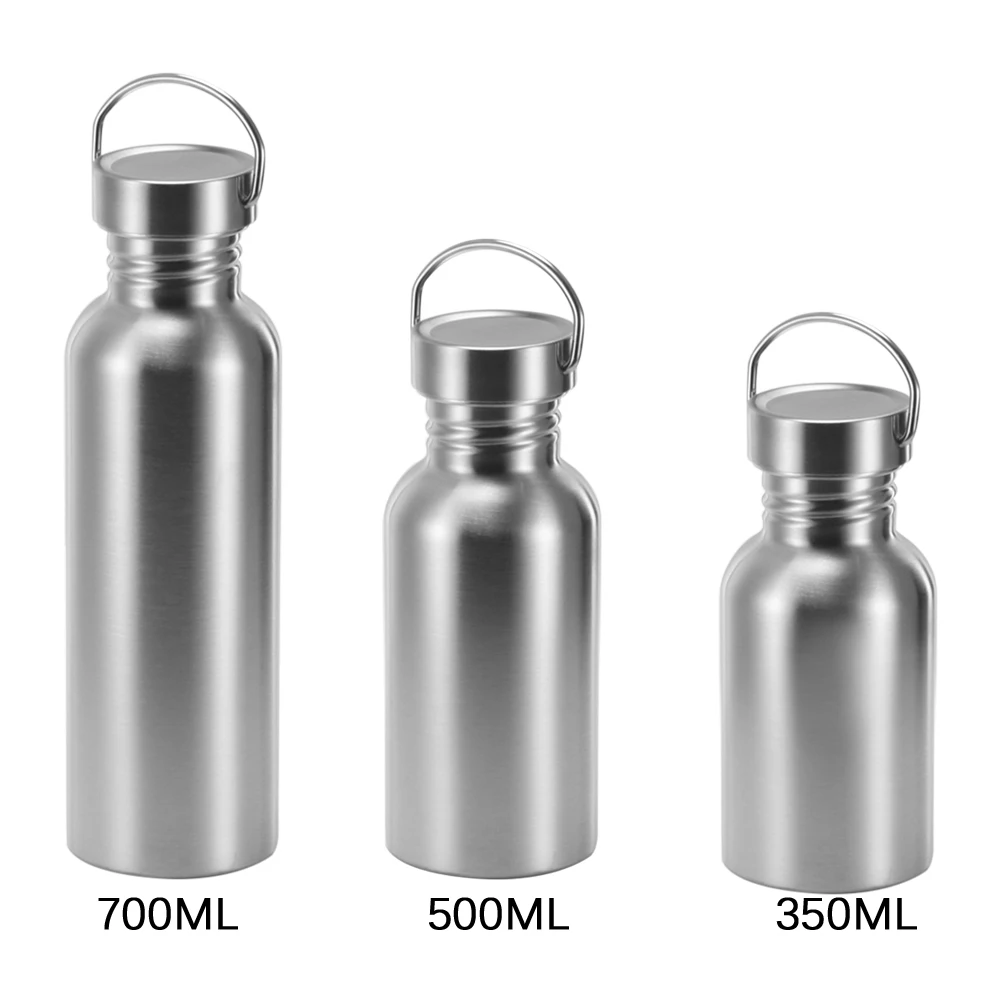 

High Quality Single Layer Stainless Steel Sports Bottle Large Capacity Cold Water Cup Outdoor Climbing Water Bottle Portable