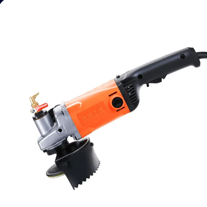High-power marble household ceramic tiles and floor tiles stone polishing machine water injection angle grinder