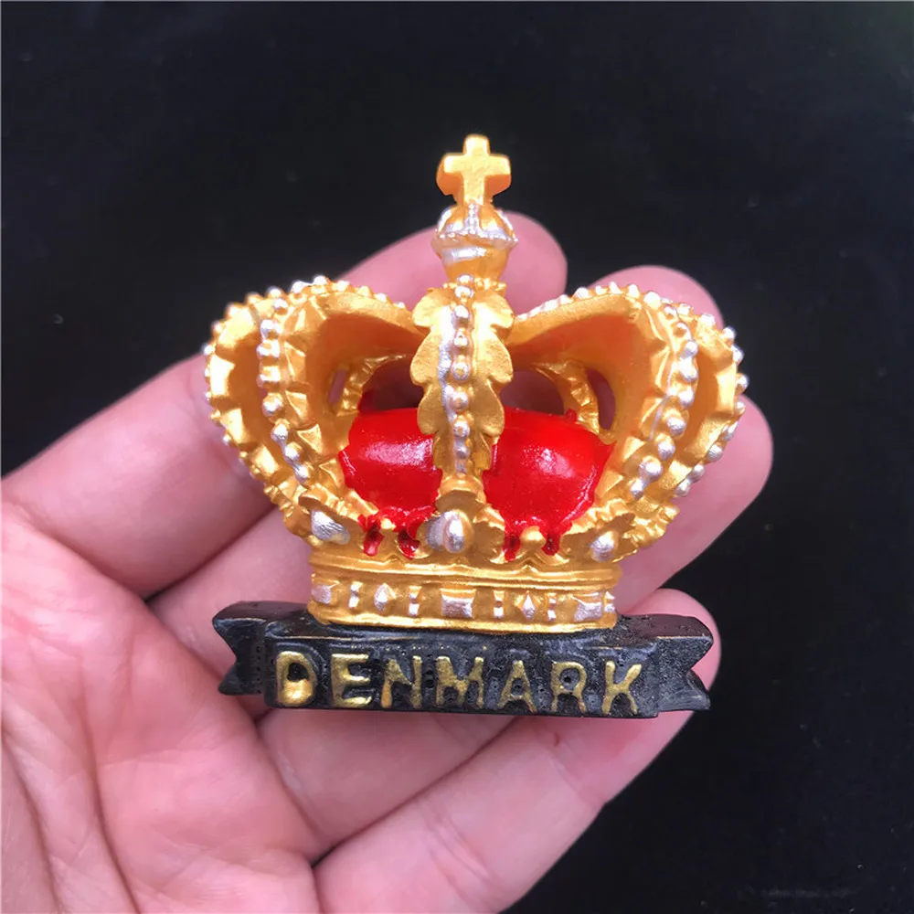3D магнит для холодильника BABELEM Дания сувенир Королевская корона страны магнитная