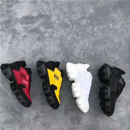 

Vibsterimma High Quality Cloud bust Thunder Knit Shoes Men Genuine Leather Shoes Running Shoes Trainers