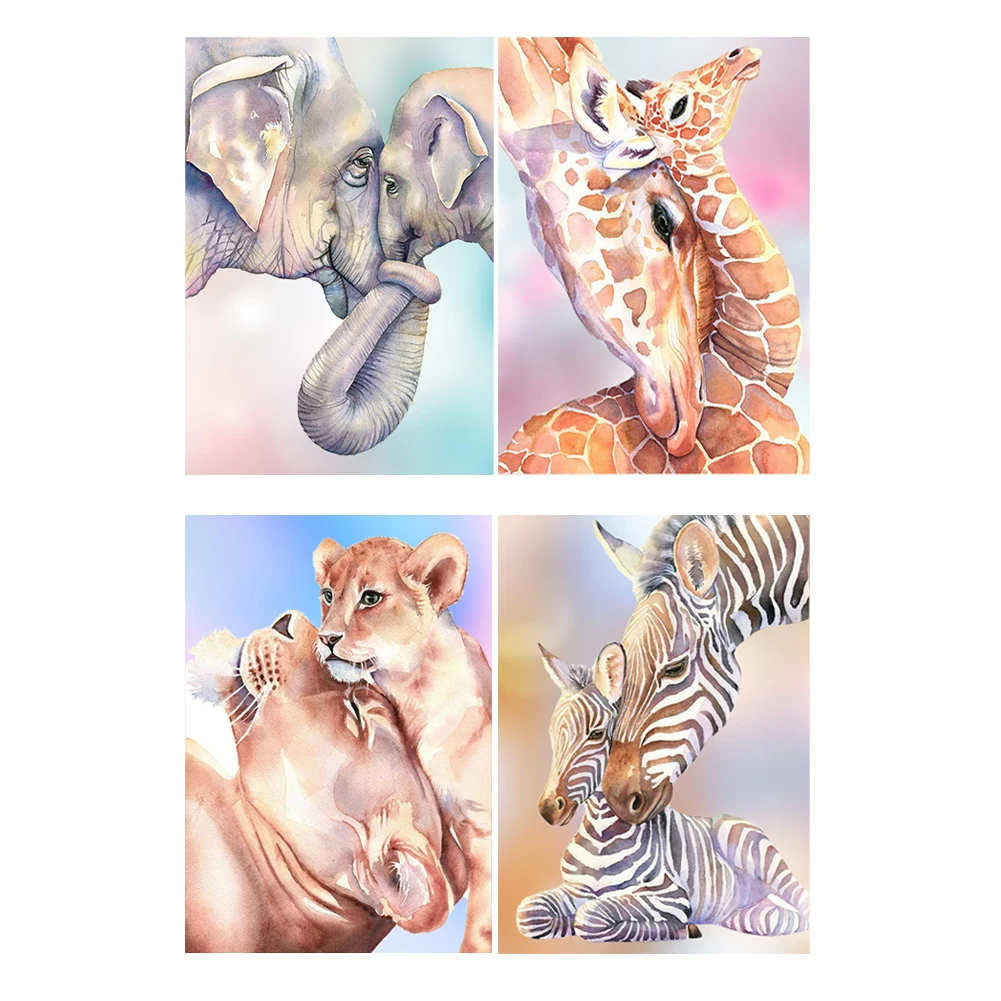 

Алмазная картина 5D "сделай сам", животные, милый слон, вышивка крестиком, мозаика для домашнего декора, современный Лев, картина для взрослых