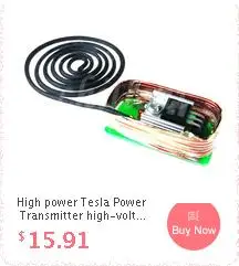 Электронные игрушки dc 12V tesla coil обучающий эксперимент Беспроводная передача мощности с светящейся трубкой световой индикатор светильник