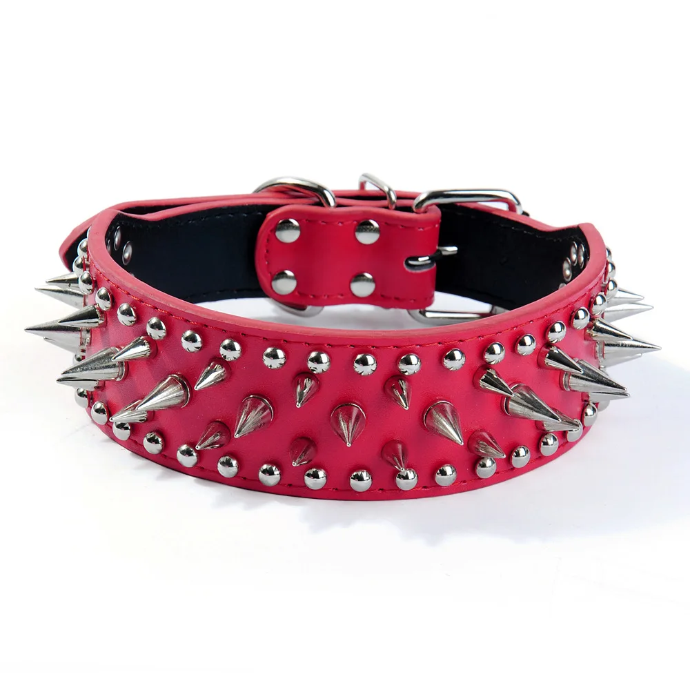 Шипами большой собаки ошейники для собак аксессуары ремень животных письменных