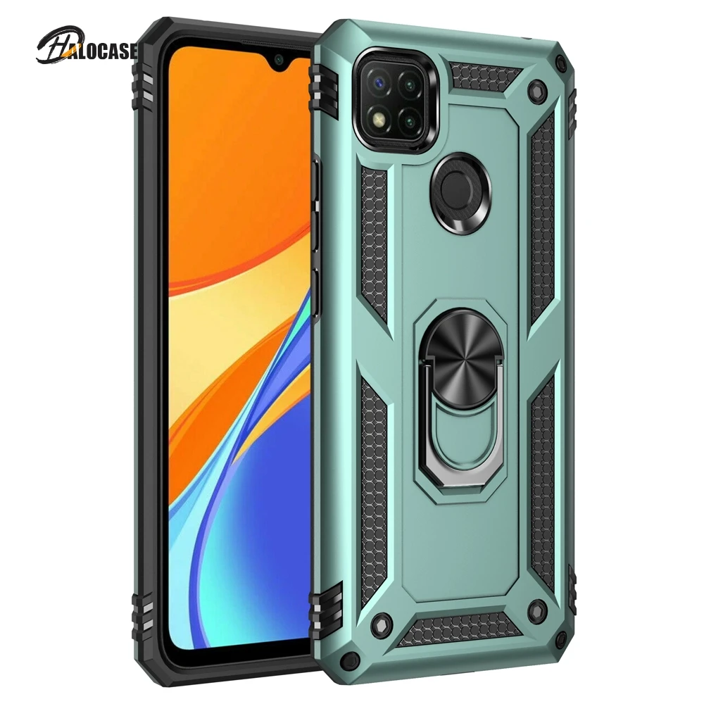 Бронированный чехол-подставка с кольцом для Xiaomi Redmi 9C NFC 9 9A Note9 Note 9S Pro 9Pro Redmi9c Redmi9