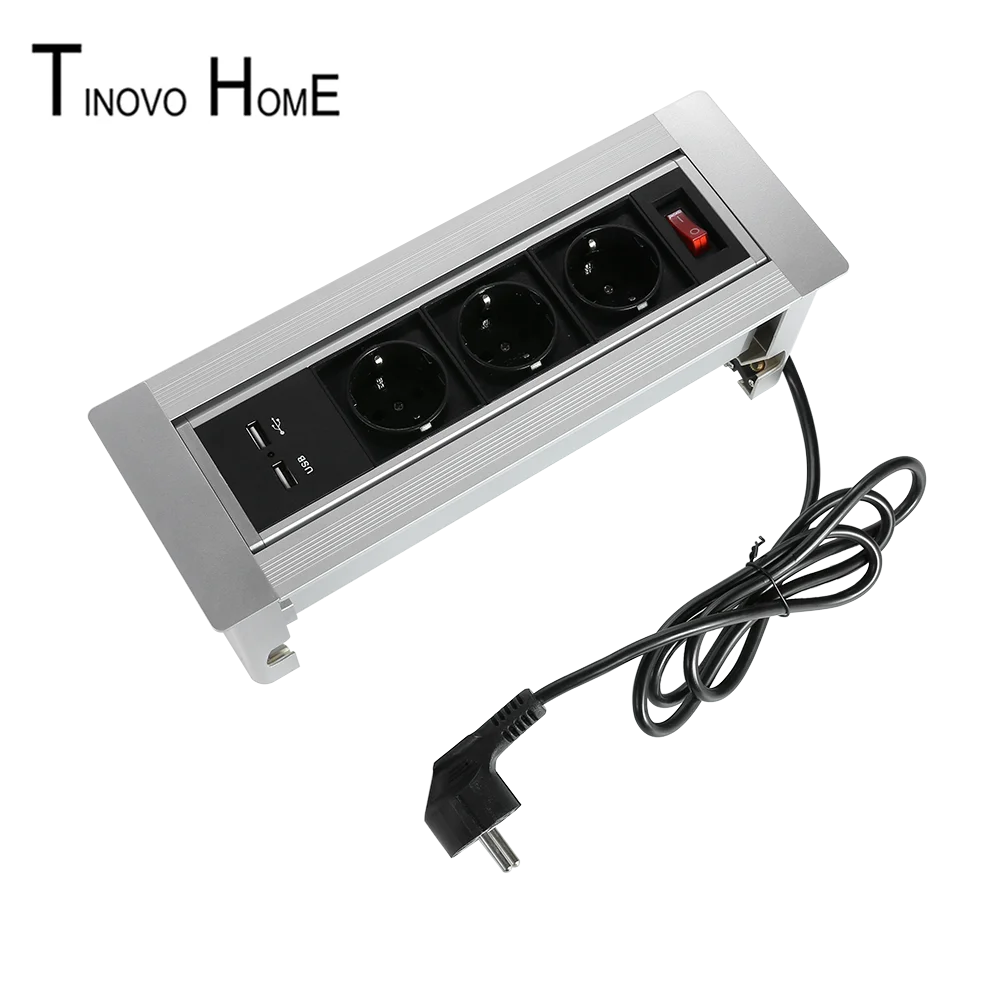 Высокая конец Разъем EU/ручной флип конференции мультимедиа настольная розетка/USB