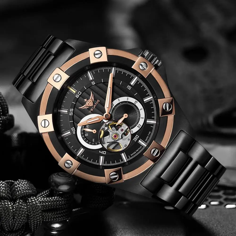 Мужские часы с Тритием автоматические Yelang армейские водонепроницаемые