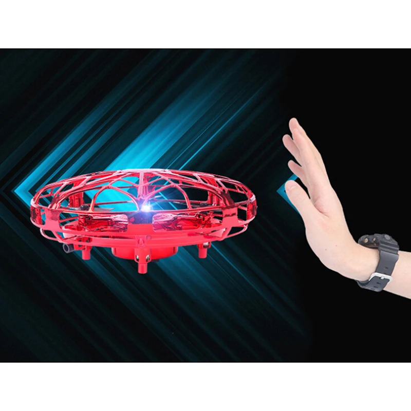 Мини светодиодная лампа USB зарядка игрушка для детей Дрон Quad Индукционная