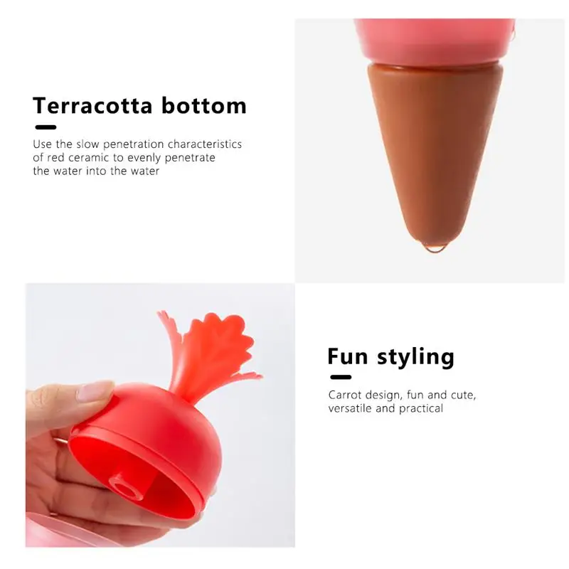 

200ML Plant Watering Spike Mini Cute Carrot Shape Garden Drip Waterer Pot Flower Irrigation Device