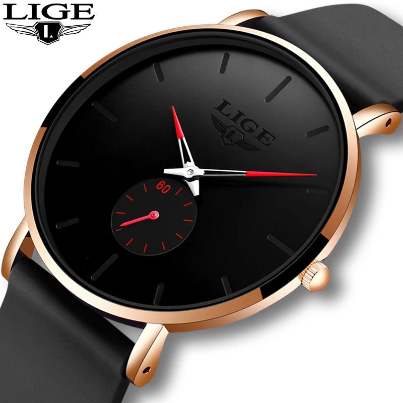 LIGE Relogio Masculino 2020 новые модные простые мужские часы лучший бренд Роскошные