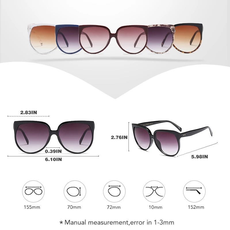Royal Girl Retro Cat Eye Sunglasses Women Fashion Shades Vintage Big Frame Glasses Brand Design Feminino Lunette Soleil ss073 | Аксессуары