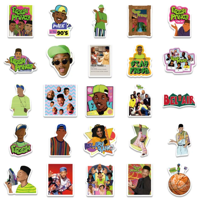 10/30/50Pcs Fresh prince wonderful things Skateboard Travel Suitcase Phone Laptop Luggage Stickers Cute Kids Girl Toys | Игрушки и хобби