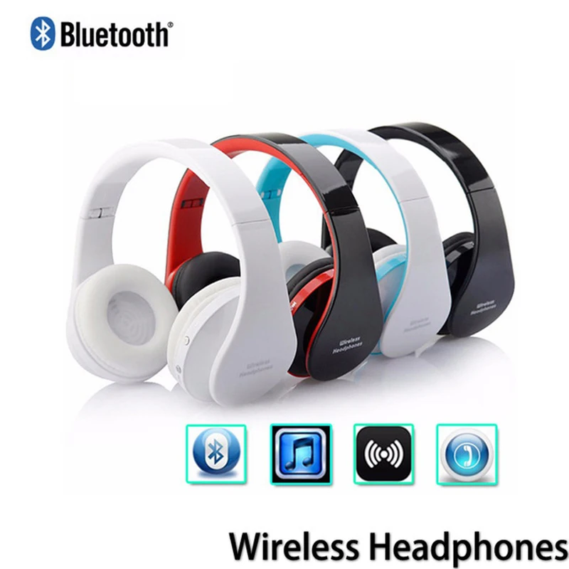 Стерео Беспроводной наушники Bluetooth гарнитура складной регулируемый с микрофоном
