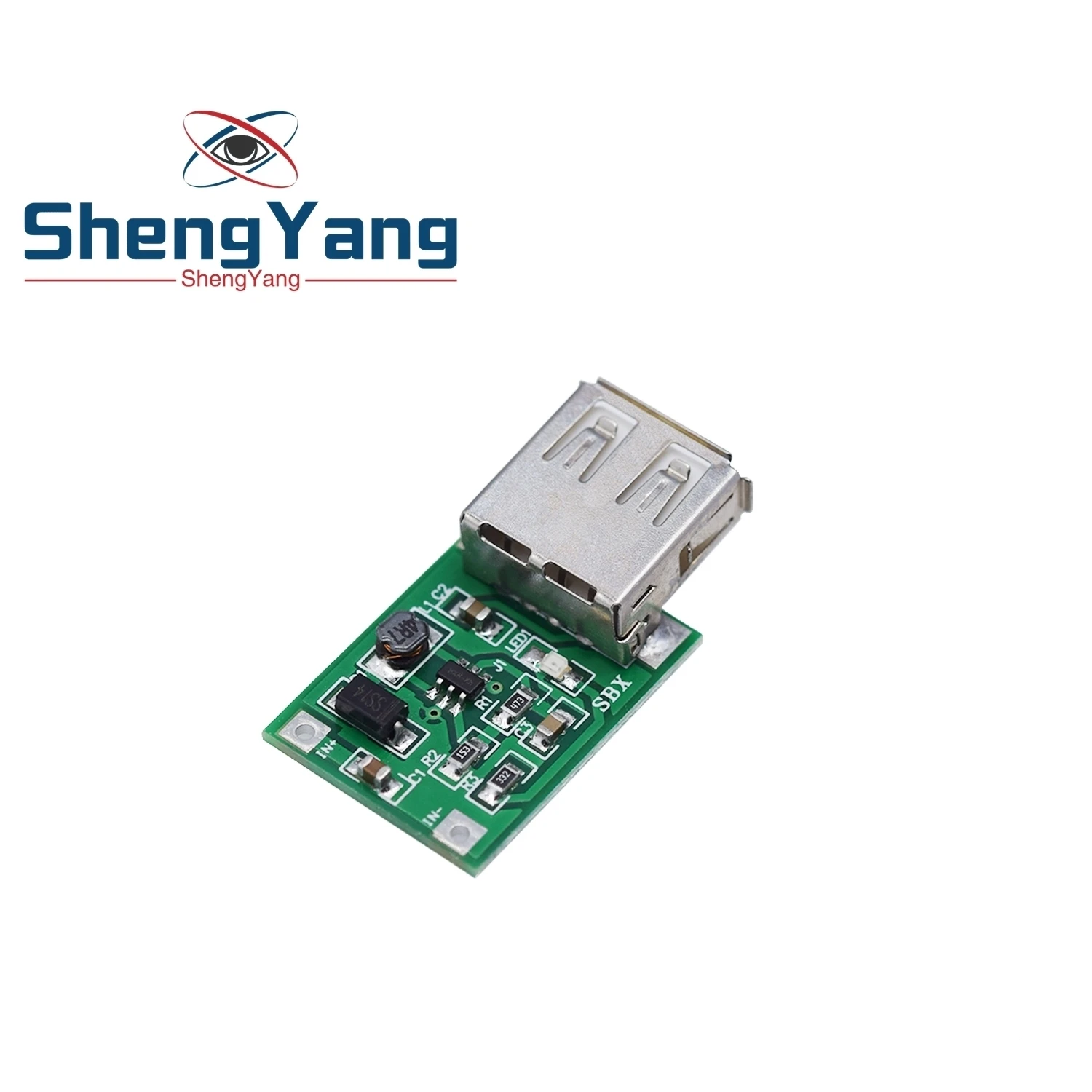 Шэньян DC-DC USB Выход зарядное устройство шаг вверх Мощность Boost модуль 0,9 V~ 5V 5V 600MA USB мобильного Мощность Boost плата синего цвета
