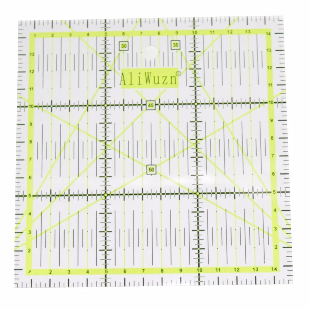 1Pc High-grade Multi-Function Acrylic Drawing Ruler 15*15cm Sewing Measuring Patchwork Yardstick Rulers School Office Supplies