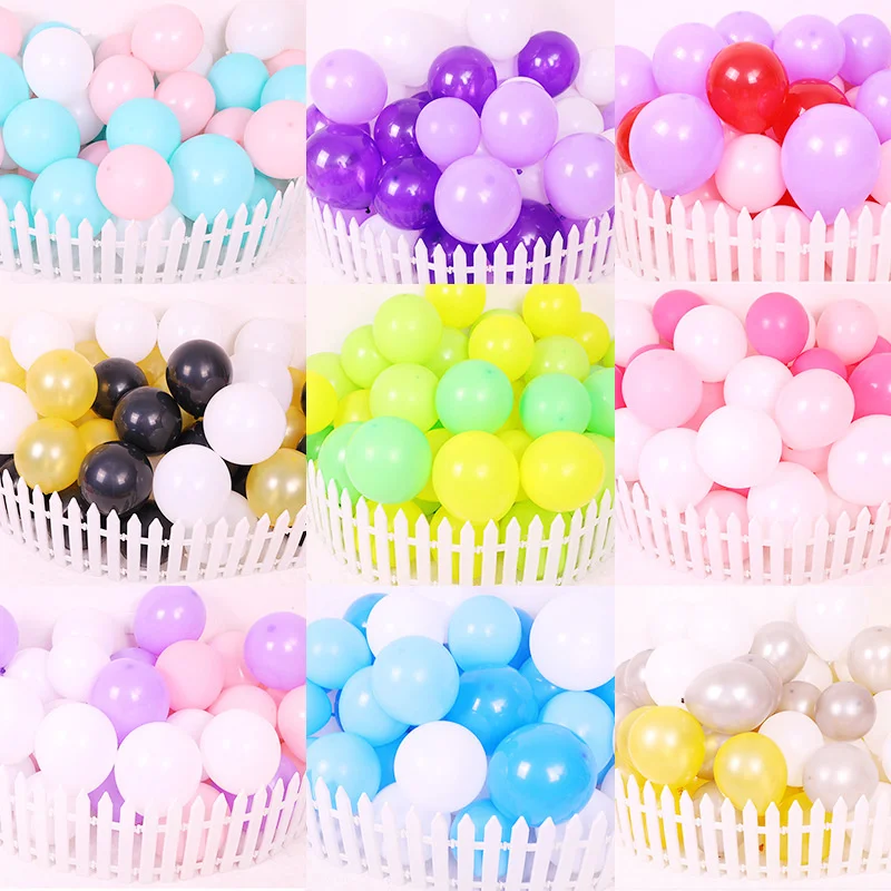 

10pcs 10 inch matte multicolor latex balloons children birthday party wedding decoration balloons wholesale