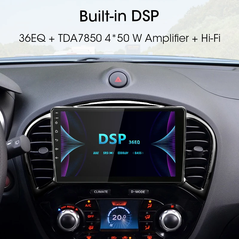 Jansite 9 &quotDSP 4G Автомобильный Радио плеер для Nissan Juke 2010 2014 Авторадио Android 2G + 32G