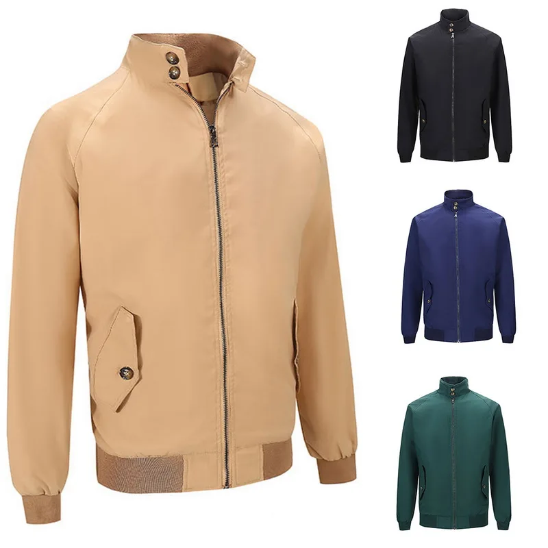 Мужская модная осенне зимняя теплая Повседневная куртка мужские однотонные