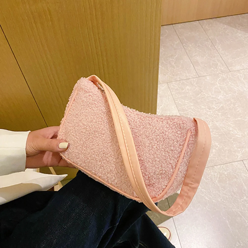 

2020 Autumn Winter Fashion New Female Square Tote bag Quality Woolen Women's Designer Handbag Ladies Underarm Shoulder Bags