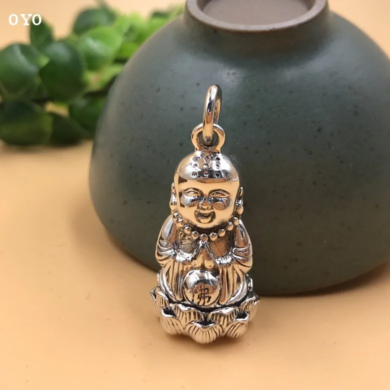 100% s990 матовый продукт подвеска в виде лотоса буддистской черной