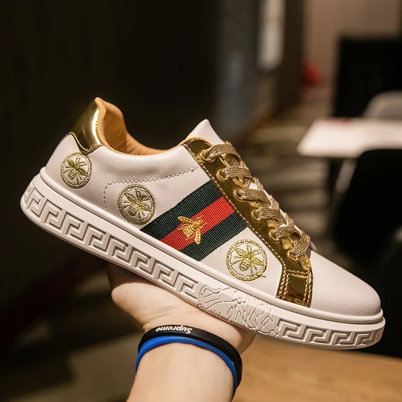 

Breathable 2021 fashion spring and summer men's casual shoes British men's catwalk sports shoes breathable shoes