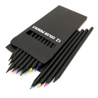 12pcs set color standard pencils diamond pencil drawing supplies pencils for wood material office school stationery