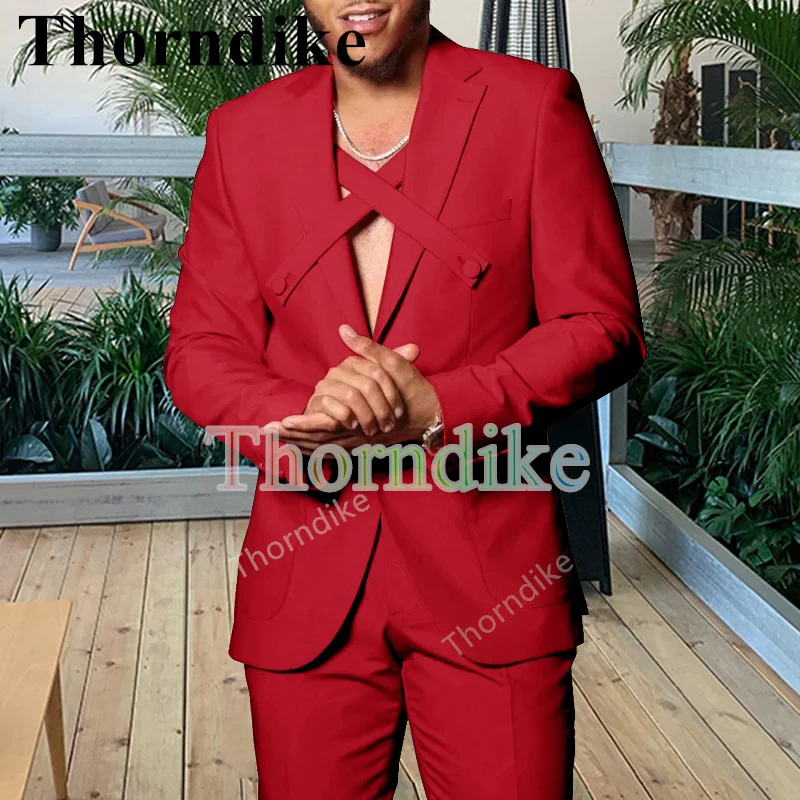 Thorndike новый свадебный костюм жениха хаки однобортный Повседневный стильный
