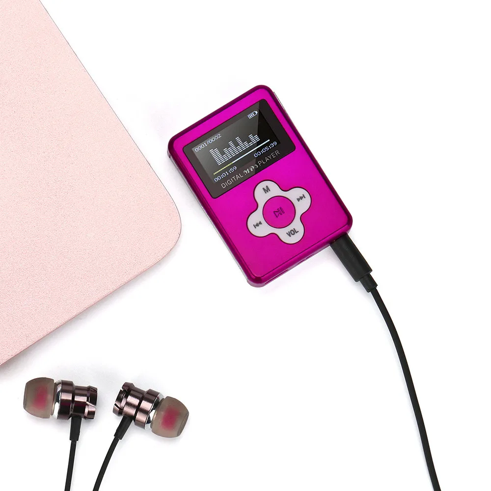 MP3 плеер портативный мини ЖК экран HIFI музыкальный металлический Поддержка 32 ГБ