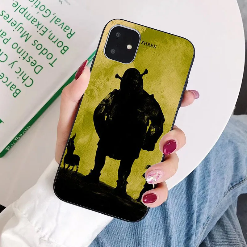 

Cartoon Moive Shrek Coon Luxury Anti-fall Phone Case For iPhone 12 11 Pro XS Max X XR 6S 6 7 8 Plus 5S Soft Back Cover