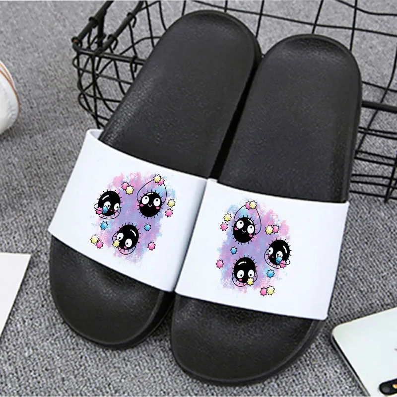 

Cute Totoro studio Lady Slippers Home slippers Flat Shoes Harajuku Slippers for woman 2021 New Summer women shoes slippers