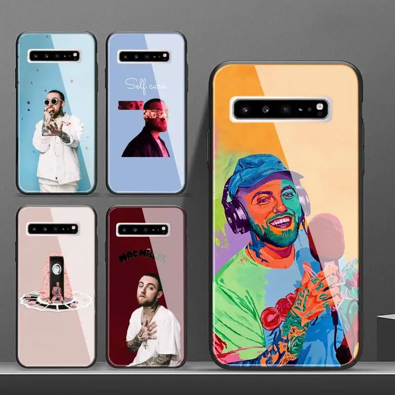 Чехол для телефона Mac Miller из закаленного стекла Samsung S 6 7edge 8 9 10e (lite) 20 Plus Ultra Note 10 Pro A7