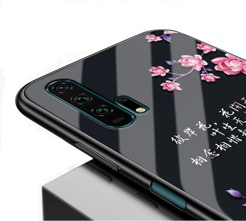 Для huawei Nova 5 T чехол Nova5T PC Пластиковый стеклянный чехол для телефона черный ТПУ бампер чехол для huawei Nova 5 T Nova 5 T чехол