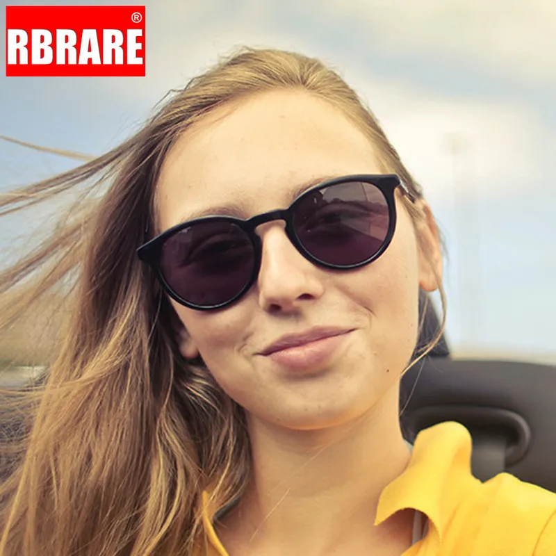 Круглые Солнцезащитные очки RBRARE 2021 женские/мужские в стиле ретро зеркальные
