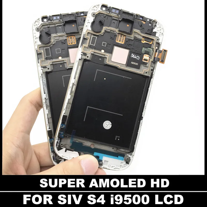 Замена сенсора LCDS для Samsung Galaxy SIV S4 i9500 мобильный AMOLED телефон дисплей сенсорный
