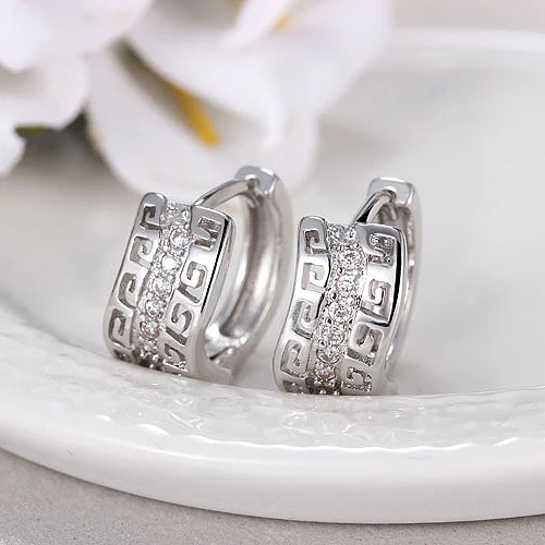 Женские серьги-кольца MEETSOFT серьги из тибетского серебра с защитой от аллергии