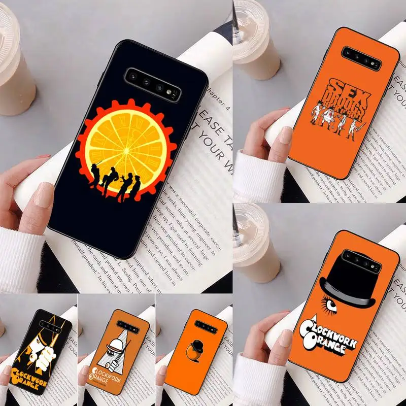 Заводной оранжевый мягкий чехол для телефона Samsung Galaxy A50 A30 A71 A40 S10E A60 A50s A30s Note 8 9 S10