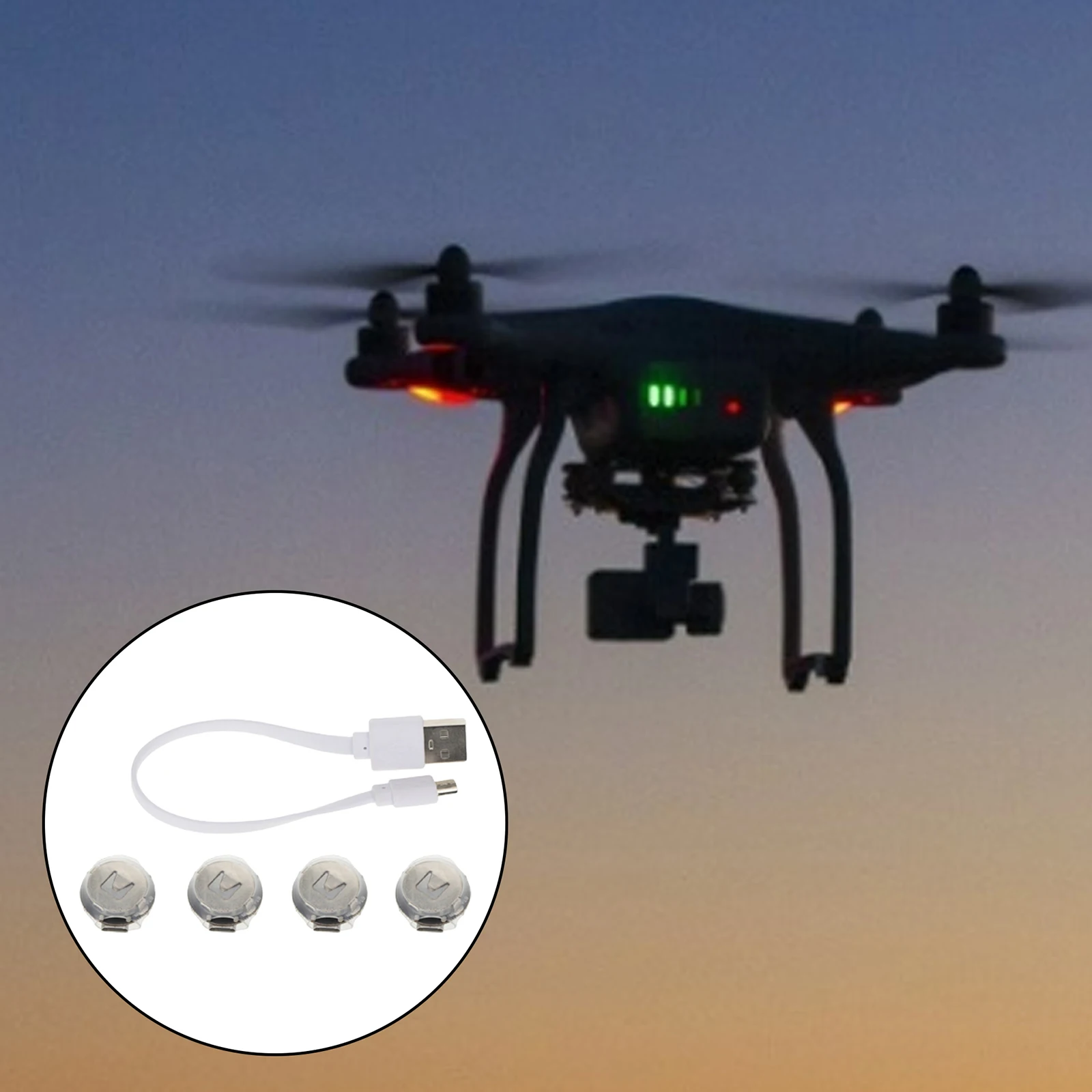 

Drone Strobe Lights Ultra Bright Searchlight Mini Drone Warning Light for Model Car Mavic Air 2/Mini/Pro/Spark/2 Pro