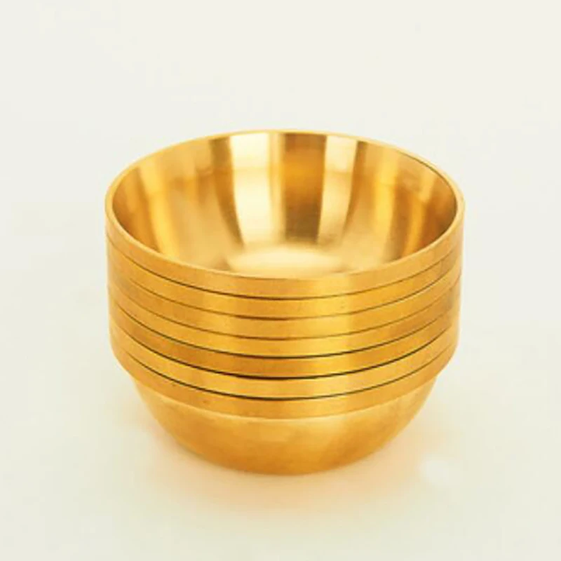 Медная тибетская чаша Будда учеников для подачи воды медитация мини латунная