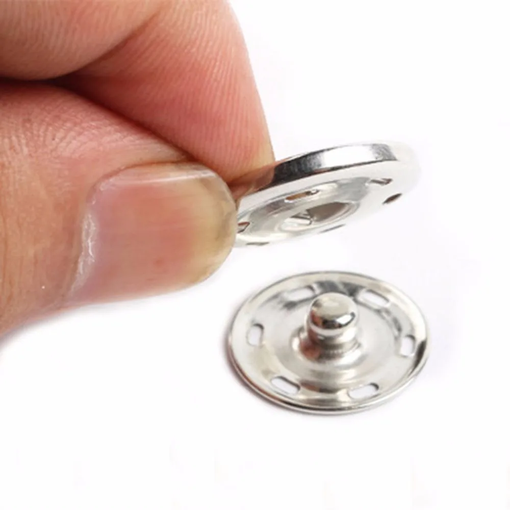 50 шт. металлические кнопки невидимки для одежды и рубашек 10 мм|Петли одежды| |