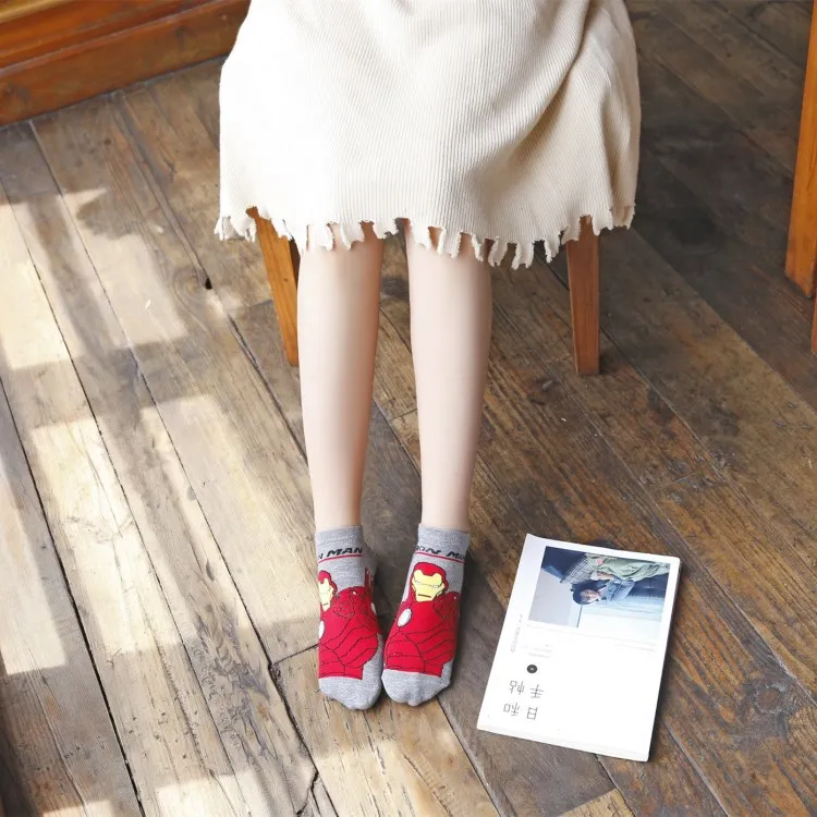 10 шт. = 5 пар осенние и зимние мужские носки Супермен Лидер команды Человек паук