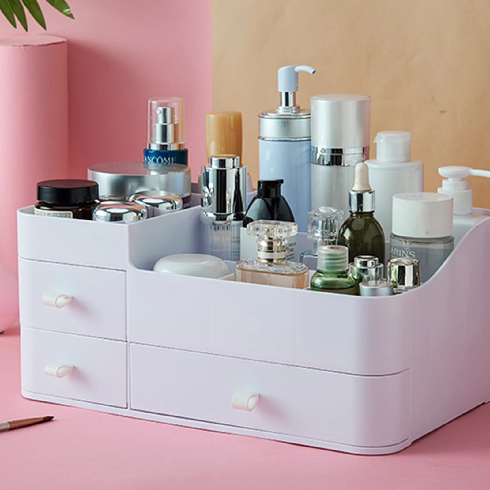 

Plastic Makeup Storage Box Drawer Organizer Cosmetic Drawer Divider Makeup Jewelry Rangement Home Bathroom Storage Drawers