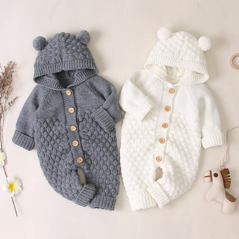 Для маленьких девочек Комбинезон Носки с рисунком медведя из мультика вязаная