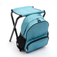 seat cooler backpack camping hunting fishing multifunction collapsible camping seat and insulated ice bag cooler chair backpack