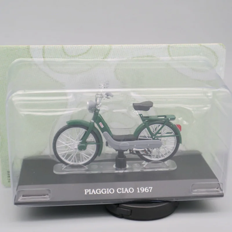 1/18 сплав Piaggio Ciao 1967 Электрический велосипед Модель игрушки автомобили коллекция велосипед игрушки автомобиль