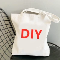 diy shoulder bag canvas bag harajuku shopper bag fashion casual summer shoulder bags
