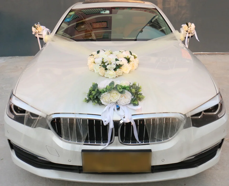 1 комплект искусственный цветок Свадебный Автомобильный декоративный набор романтические шелковые поддельные розовые цветы пиона подарок на день Святого Валентина вечерние принадлежности для фестиваля