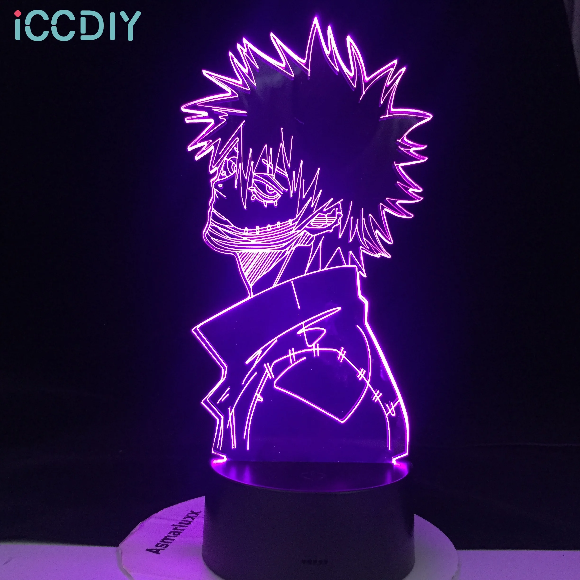 

ACADEMIA DABI MY HERO LED ANIME LAMP 3D Nightlights Boku No Hero Academia 3D Visual Night Light Table Lamp Dropshipping Service