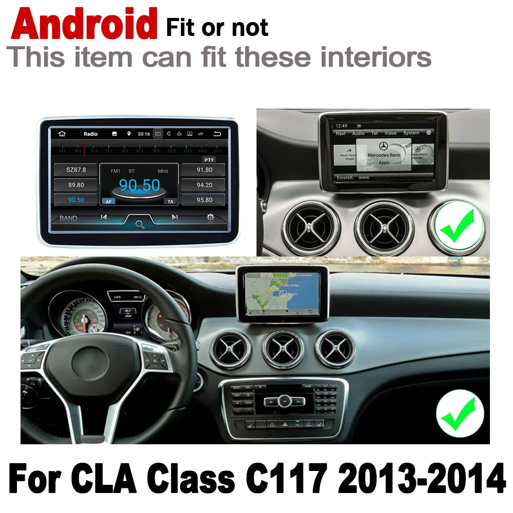 Автомагнитола для Mercedes Benz CLA Class C117 2013 2014 NTG Android 7 0 IPS плеер оригинальный стиль